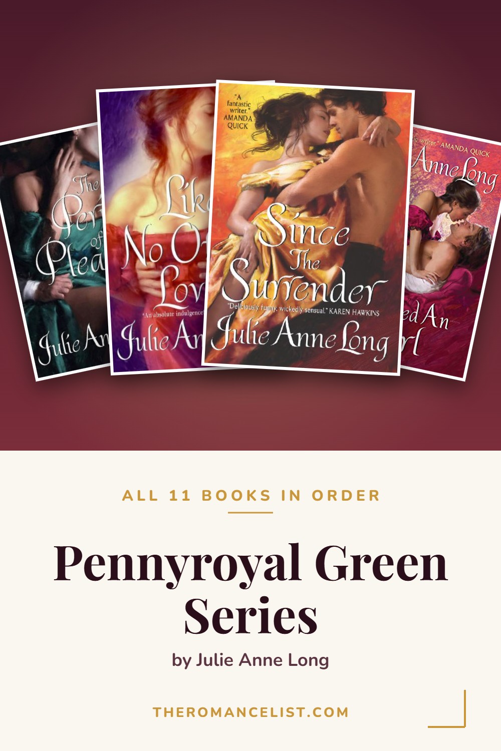 Pennyroyal Green Series by Julie Anne Long — books in order