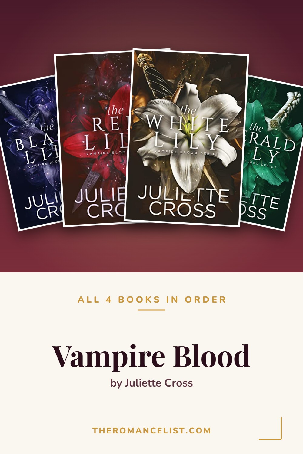 Vampire Blood by Juliette Cross — books in order
