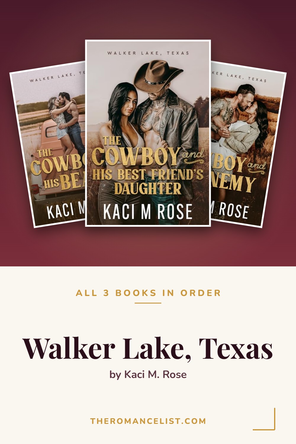 Walker Lake, Texas by Kaci M. Rose — books in order