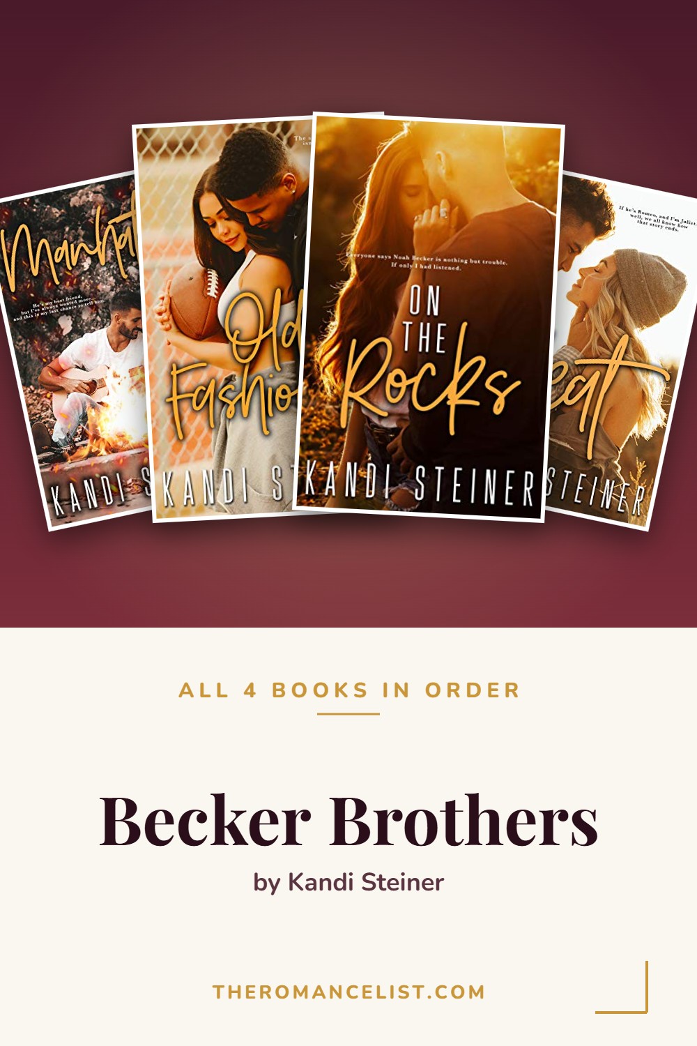 Becker Brothers by Kandi Steiner — books in order