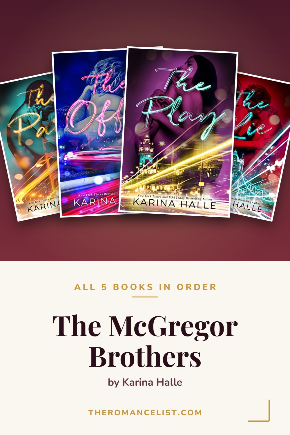 The McGregor Brothers by Karina Halle — books in order