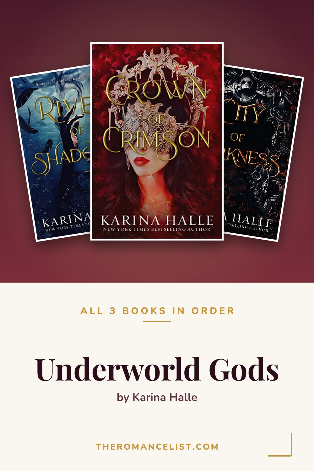 Underworld Gods by Karina Halle — books in order