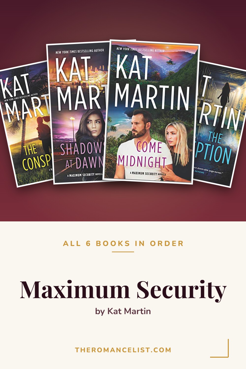 Maximum Security by Kat Martin — books in order