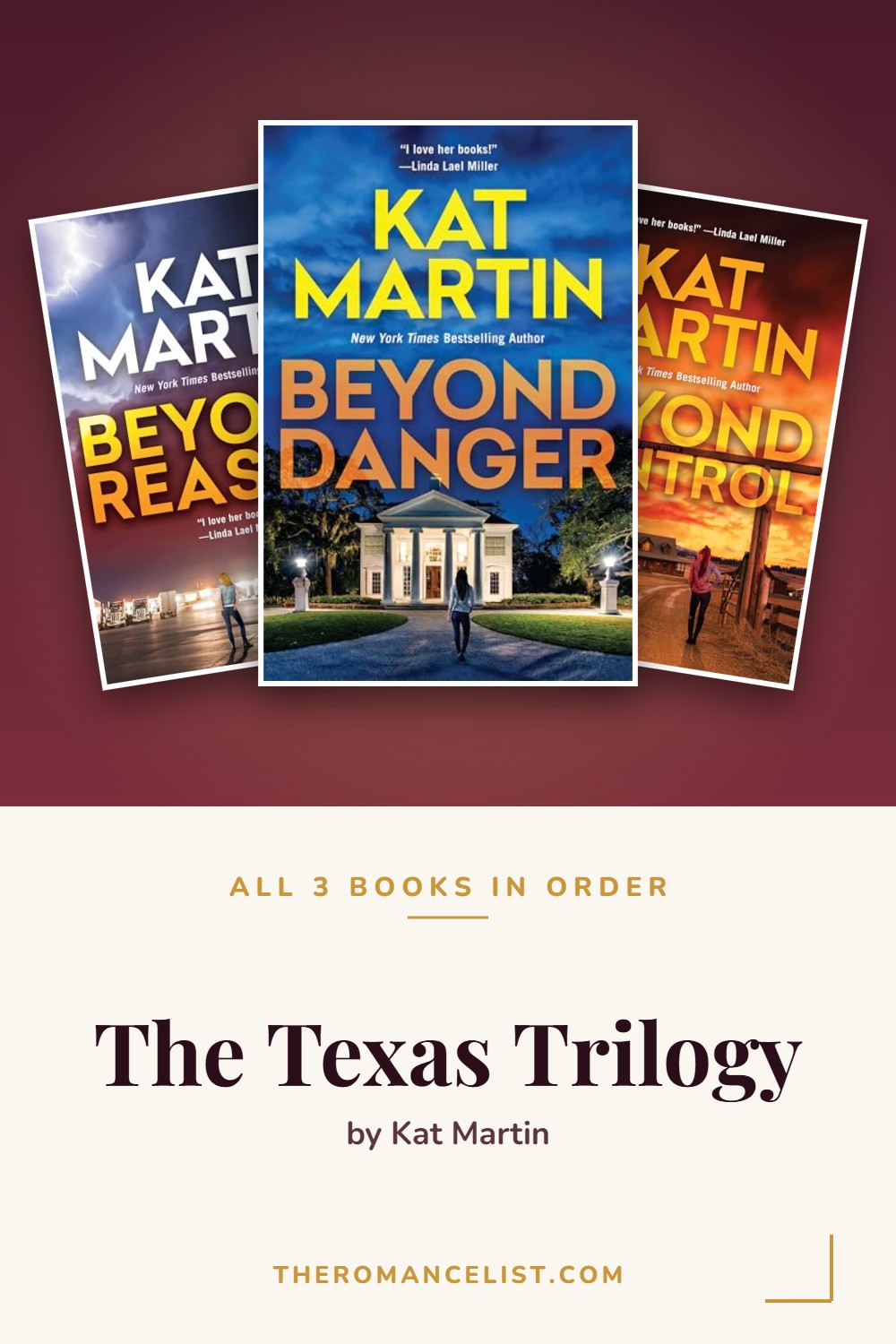 The Texas Trilogy by Kat Martin — books in order