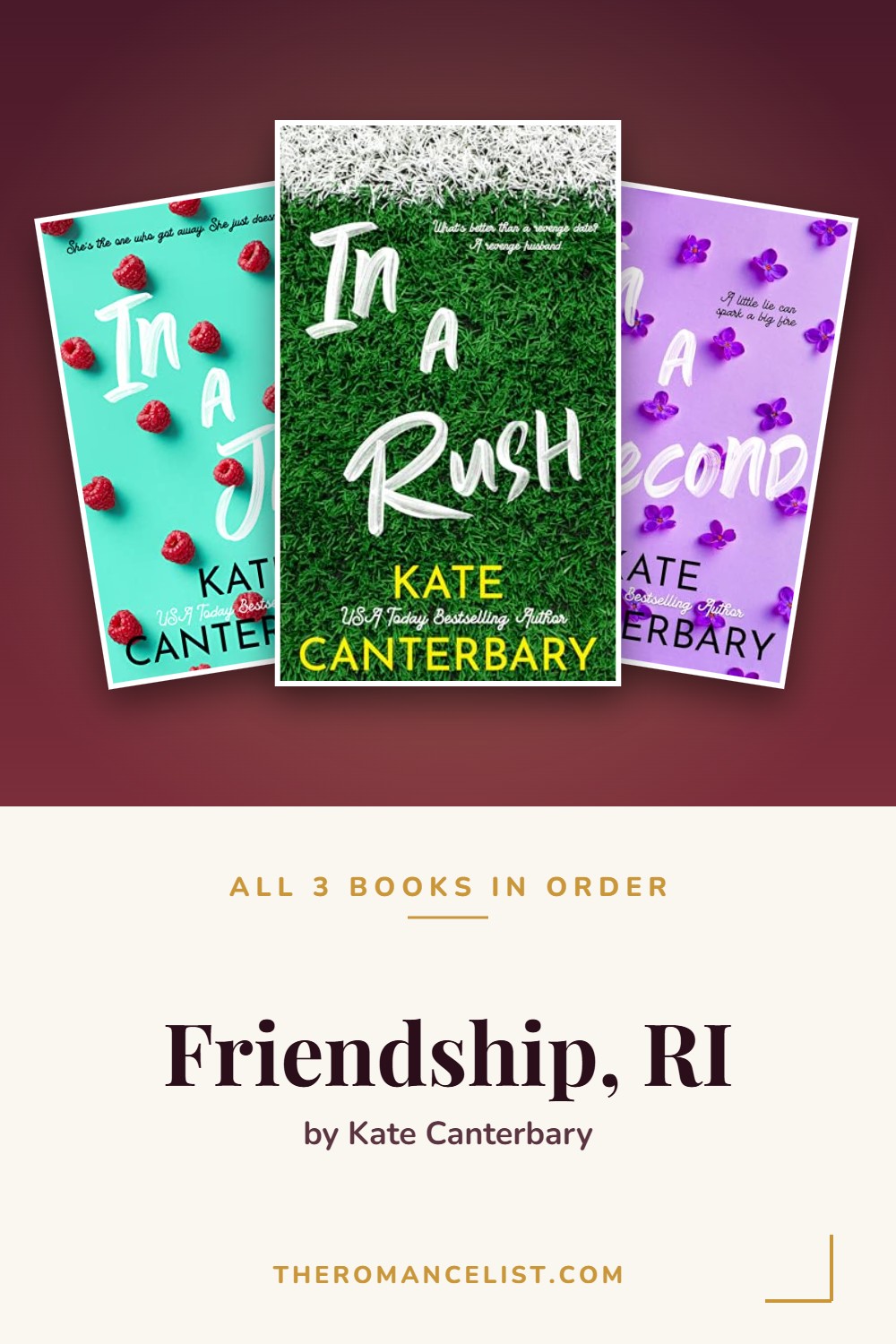 Friendship, RI by Kate Canterbary — books in order