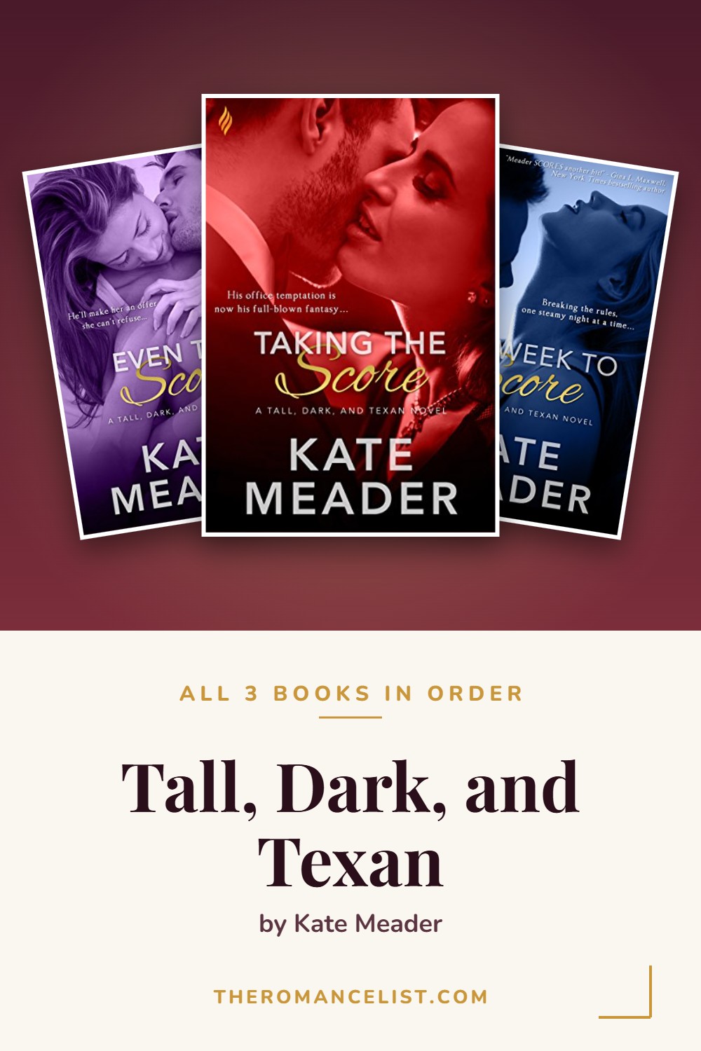 Tall, Dark, and Texan by Kate Meader — books in order