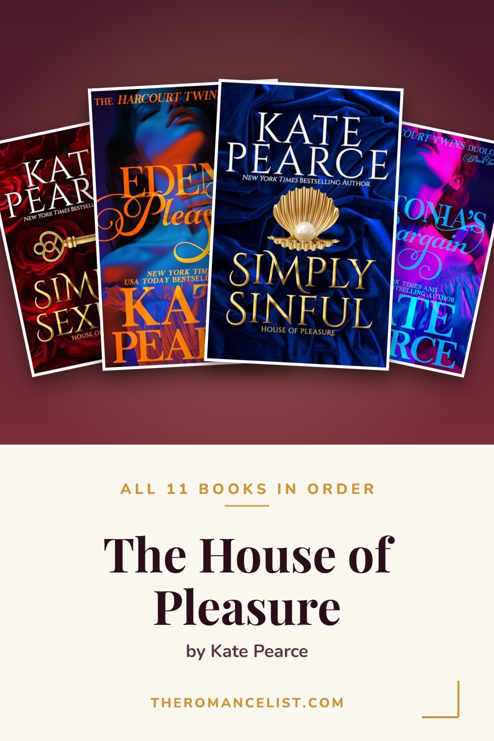 The House of Pleasure by Kate Pearce — books in order
