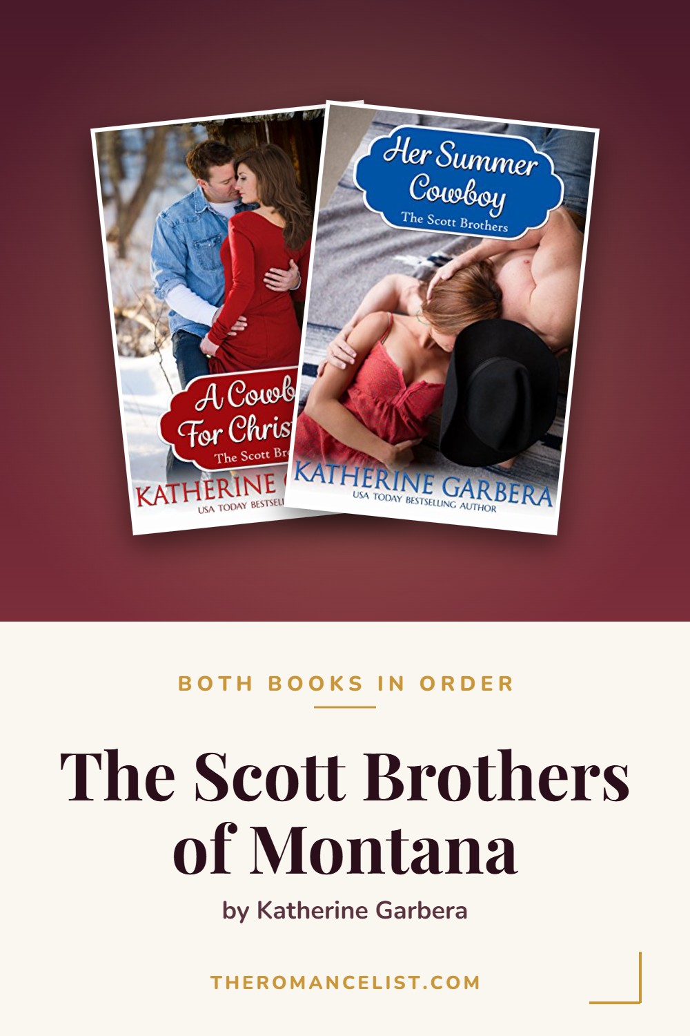The Scott Brothers of Montana by Katherine Garbera — books in order