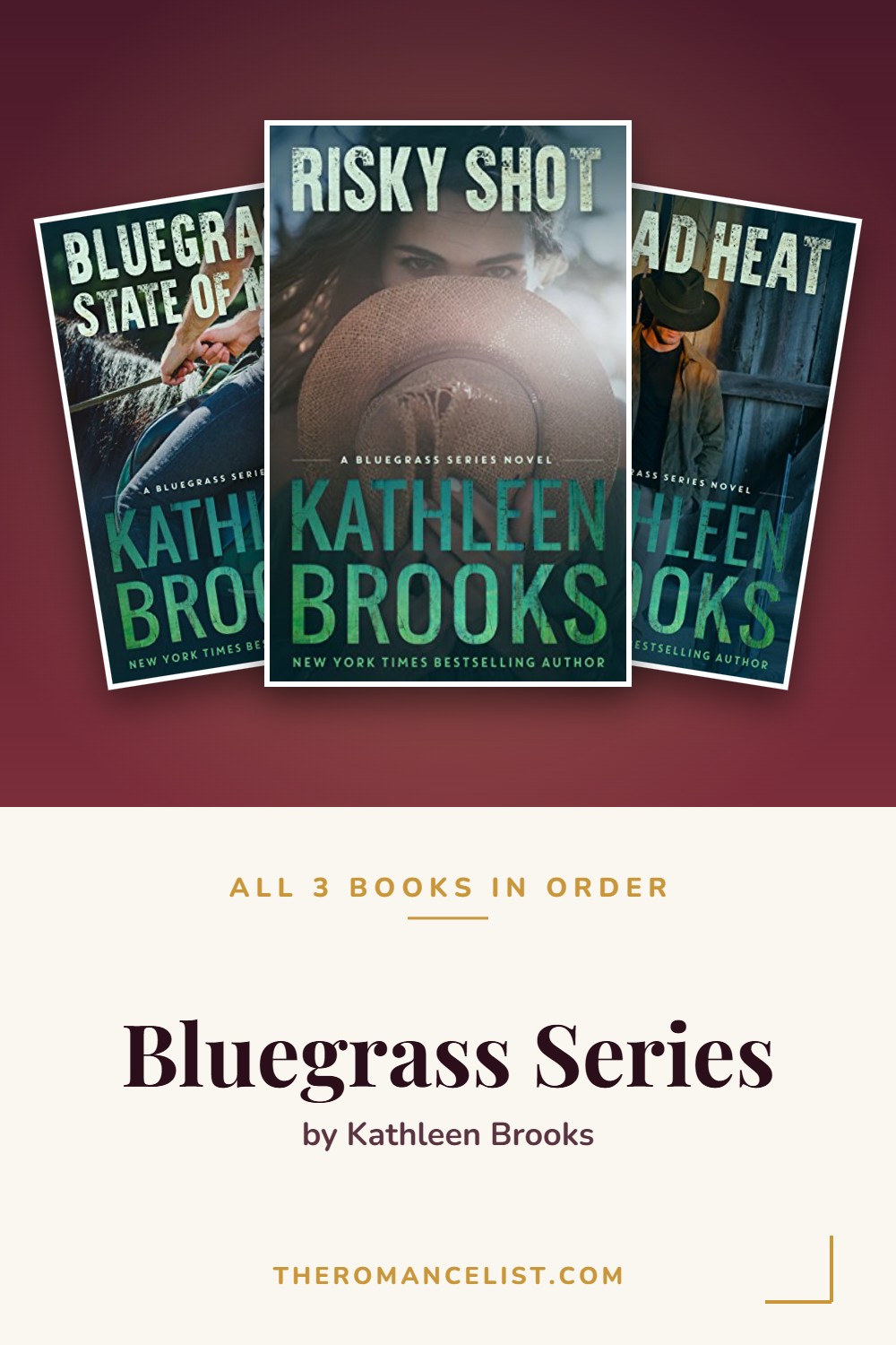 Bluegrass Series by Kathleen Brooks — books in order