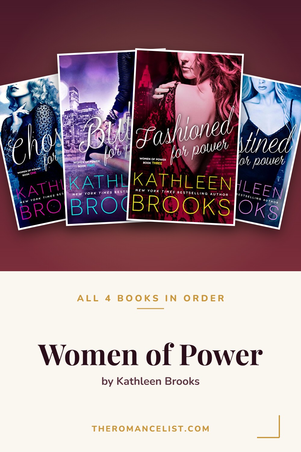 Women of Power by Kathleen Brooks — books in order
