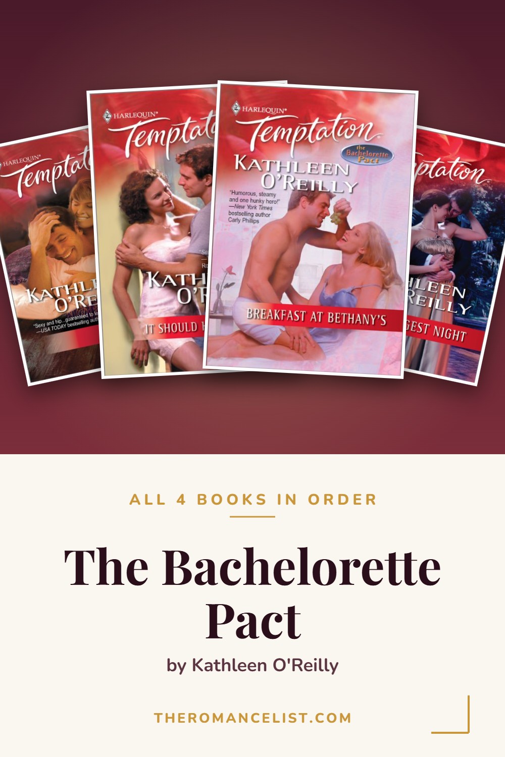 The Bachelorette Pact by Kathleen O'Reilly — books in order
