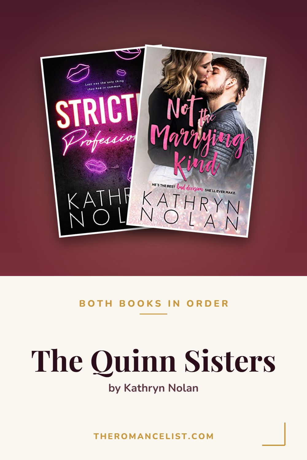 The Quinn Sisters by Kathryn Nolan — books in order