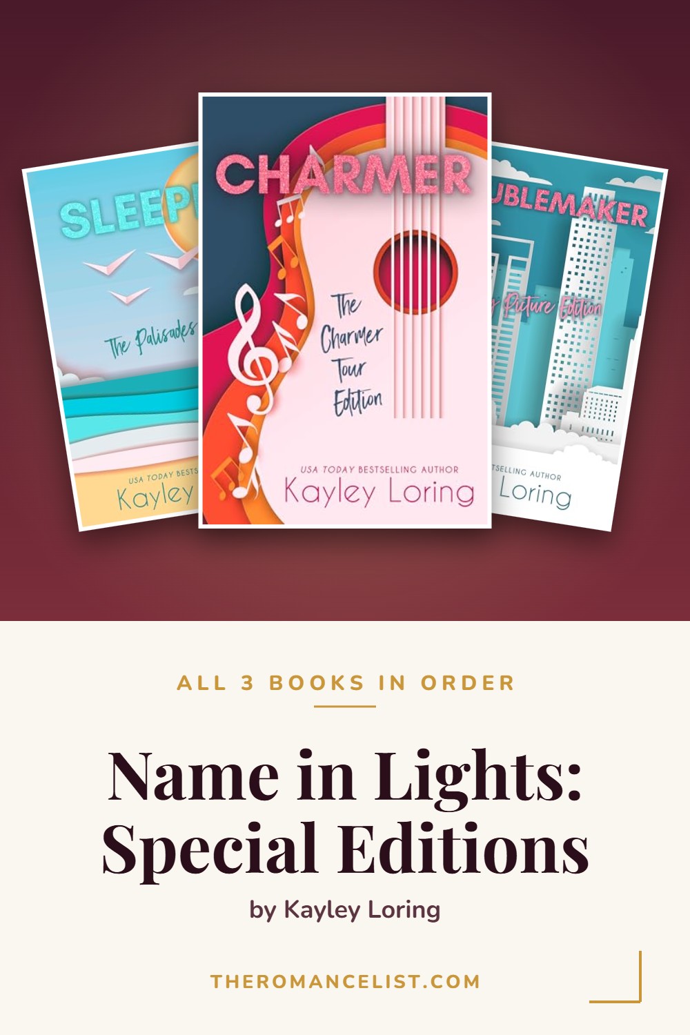 Name in Lights: Special Editions by Kayley Loring — books in order
