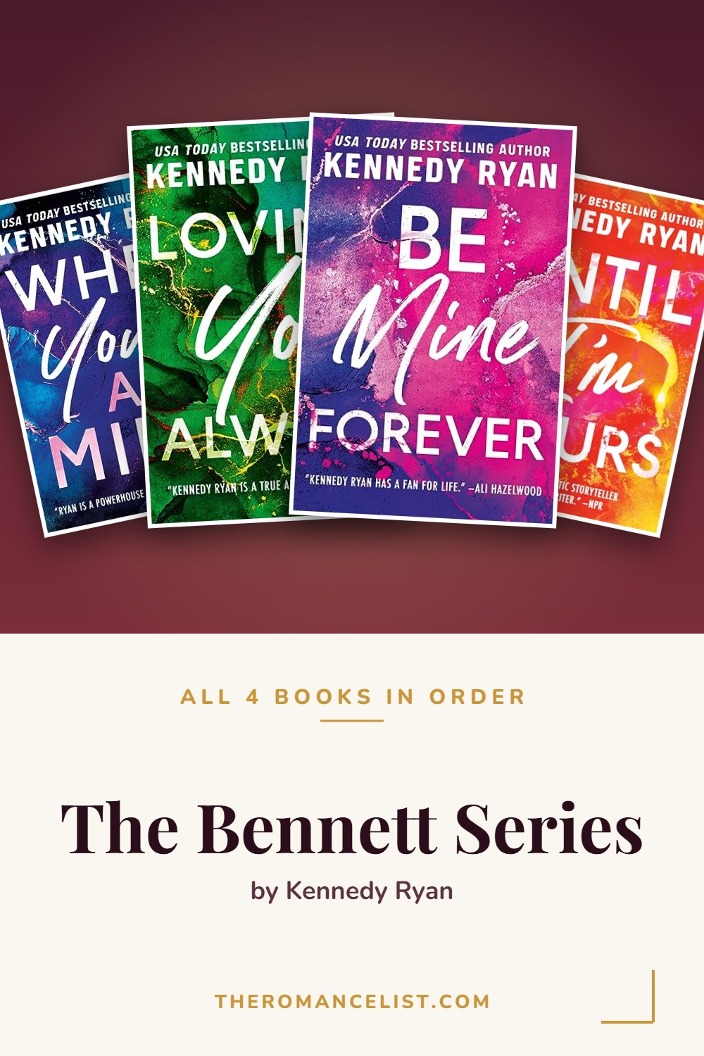 The Bennett Series by Kennedy Ryan — books in order