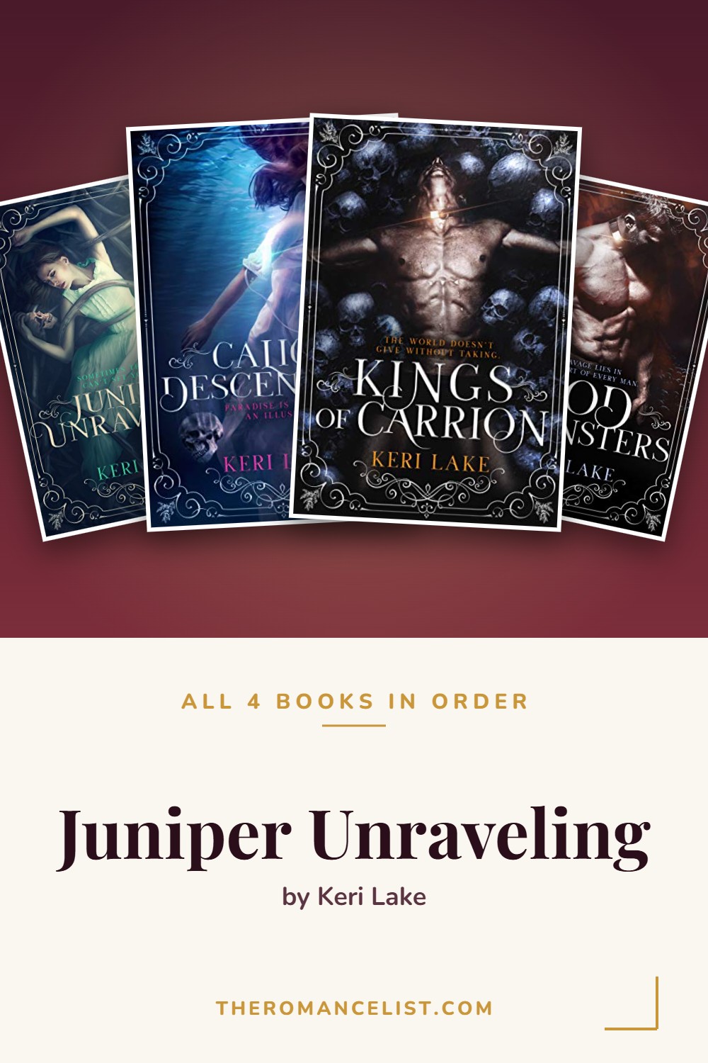 Juniper Unraveling by Keri Lake — books in order