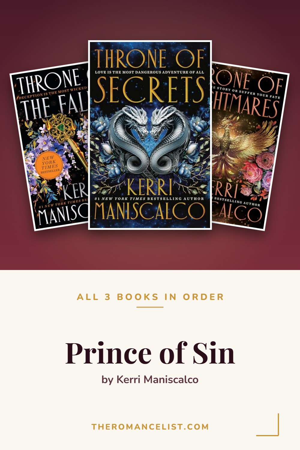 Prince of Sin by Kerri Maniscalco — books in order