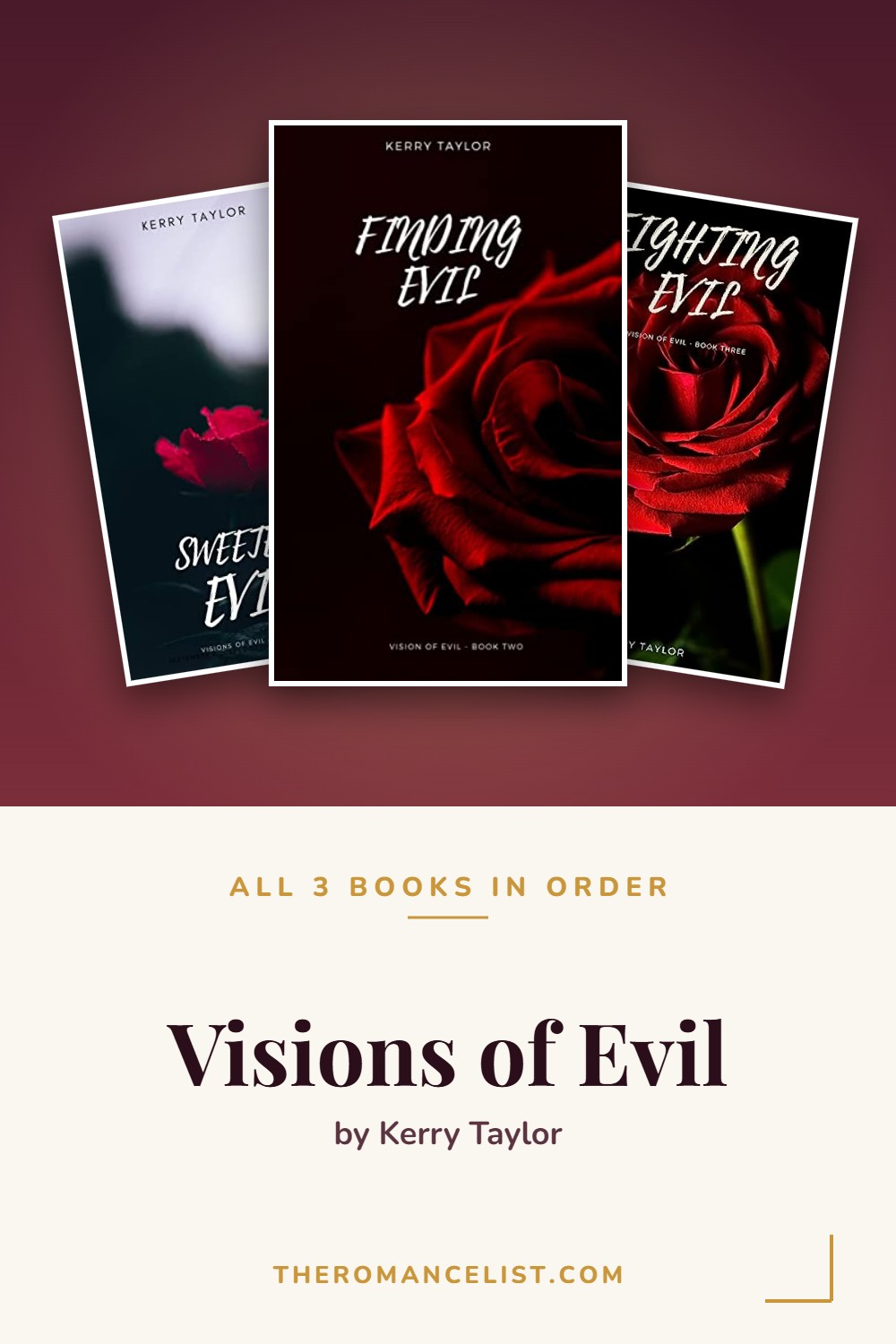 Visions of Evil by Kerry Taylor — books in order