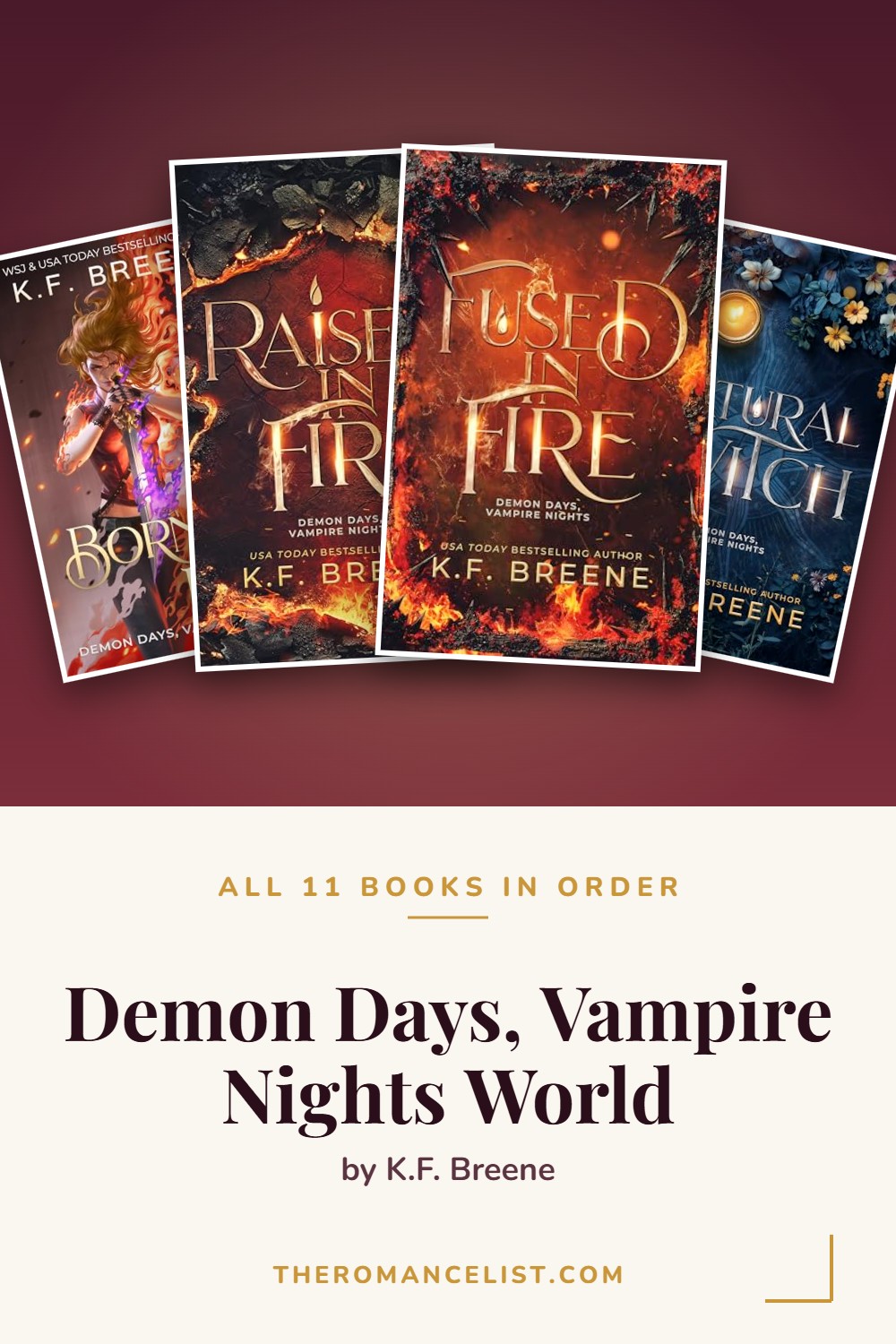 Demon Days, Vampire Nights World by K.F. Breene — books in order