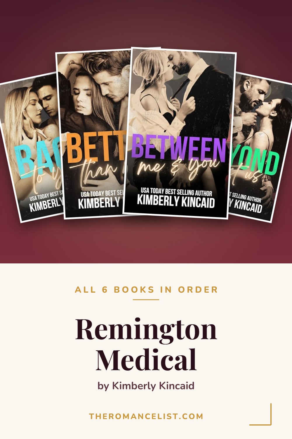 Remington Medical by Kimberly Kincaid — books in order