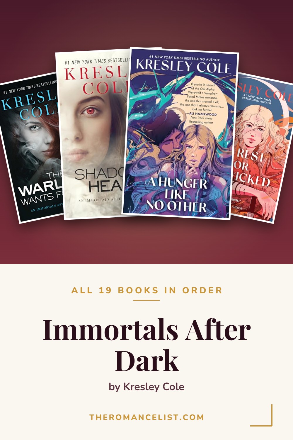 Immortals After Dark by Kresley Cole — books in order