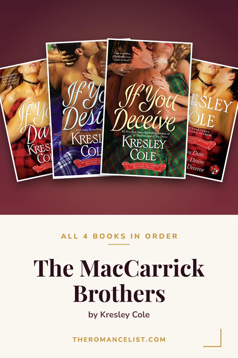 The MacCarrick Brothers by Kresley Cole — books in order