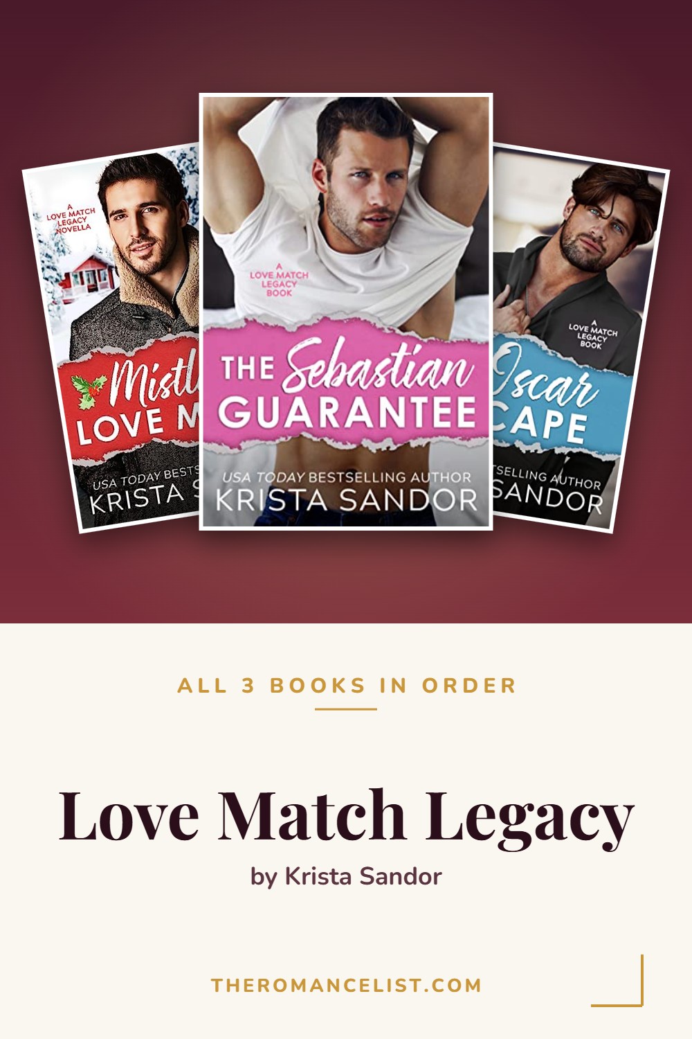 Love Match Legacy by Krista Sandor — books in order