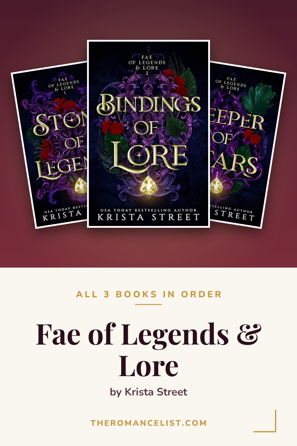 Fae of Legends & Lore by Krista Street — books in order
