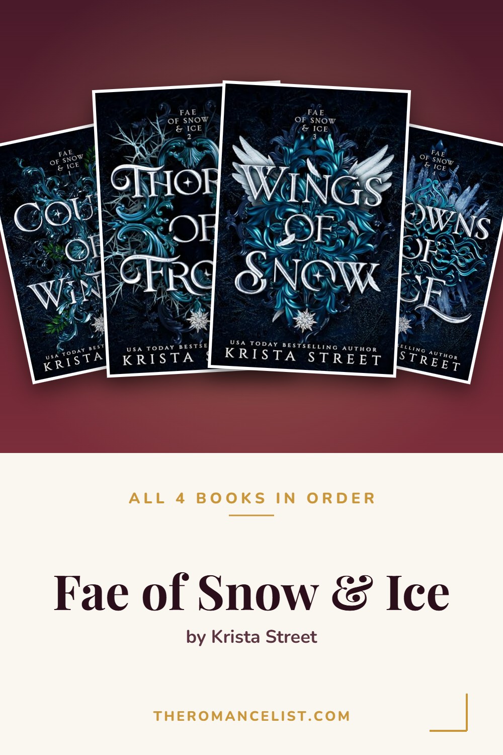 Fae of Snow & Ice by Krista Street — books in order