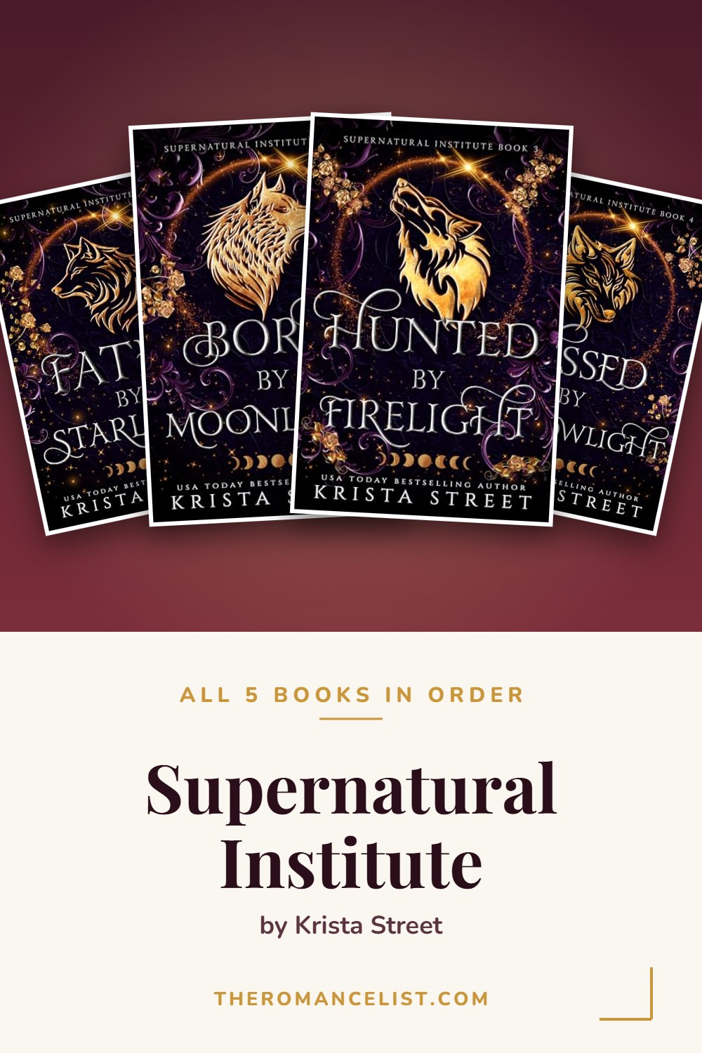 Supernatural Institute by Krista Street — books in order