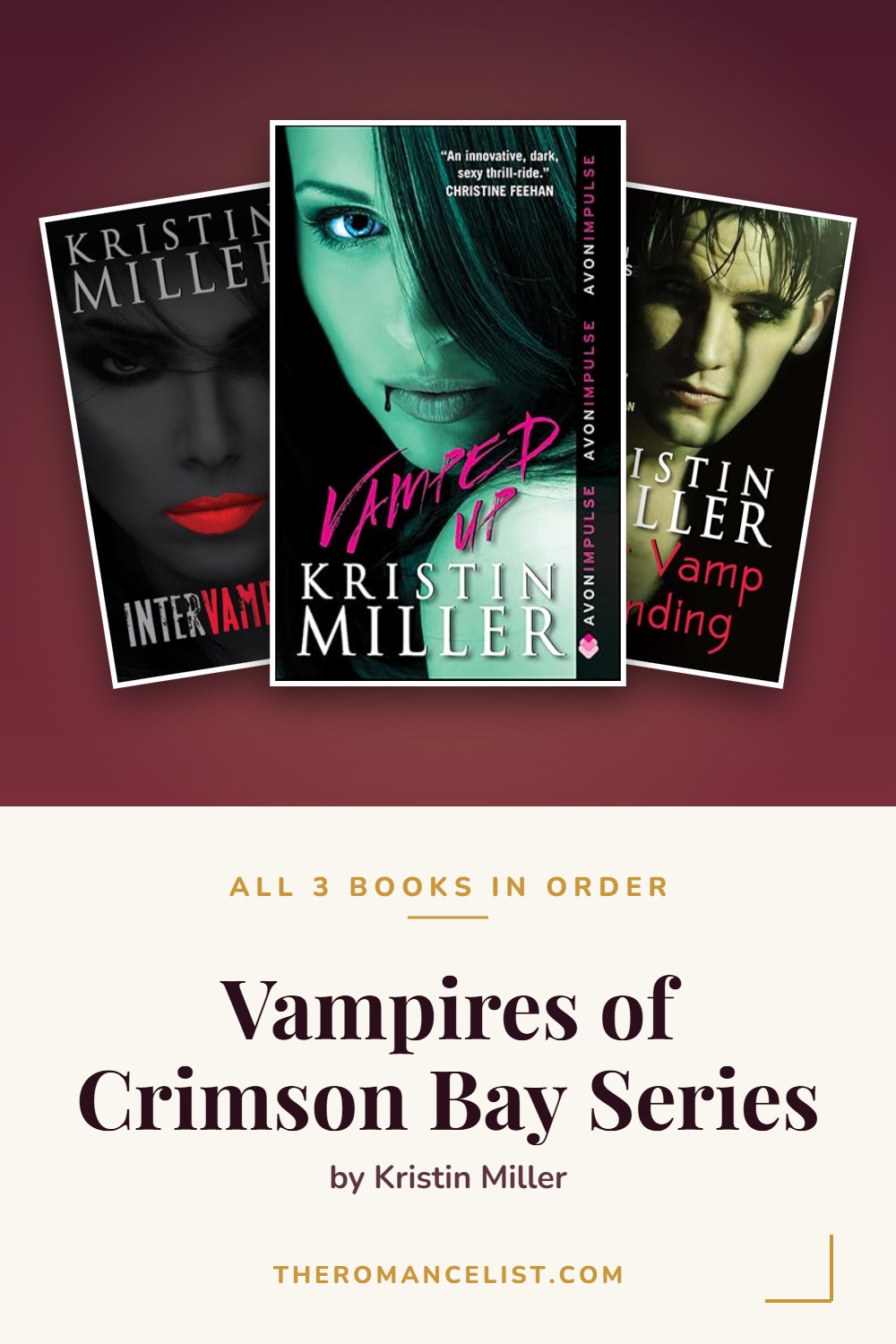 Vampires of Crimson Bay Series by Kristin Miller — books in order
