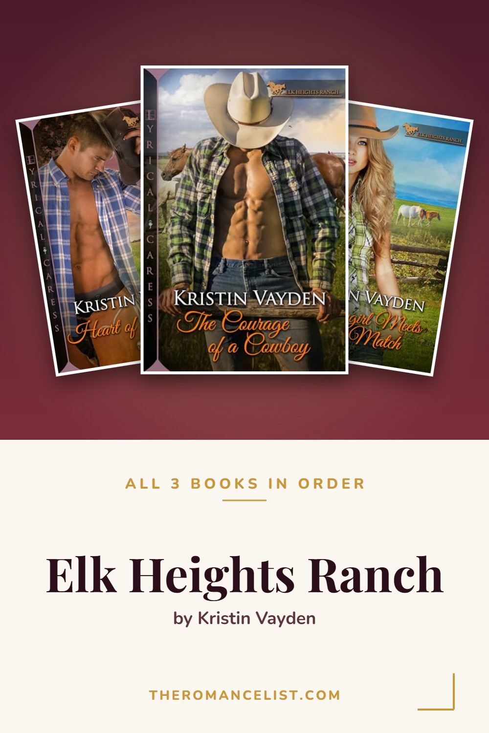 Elk Heights Ranch by Kristin Vayden — books in order