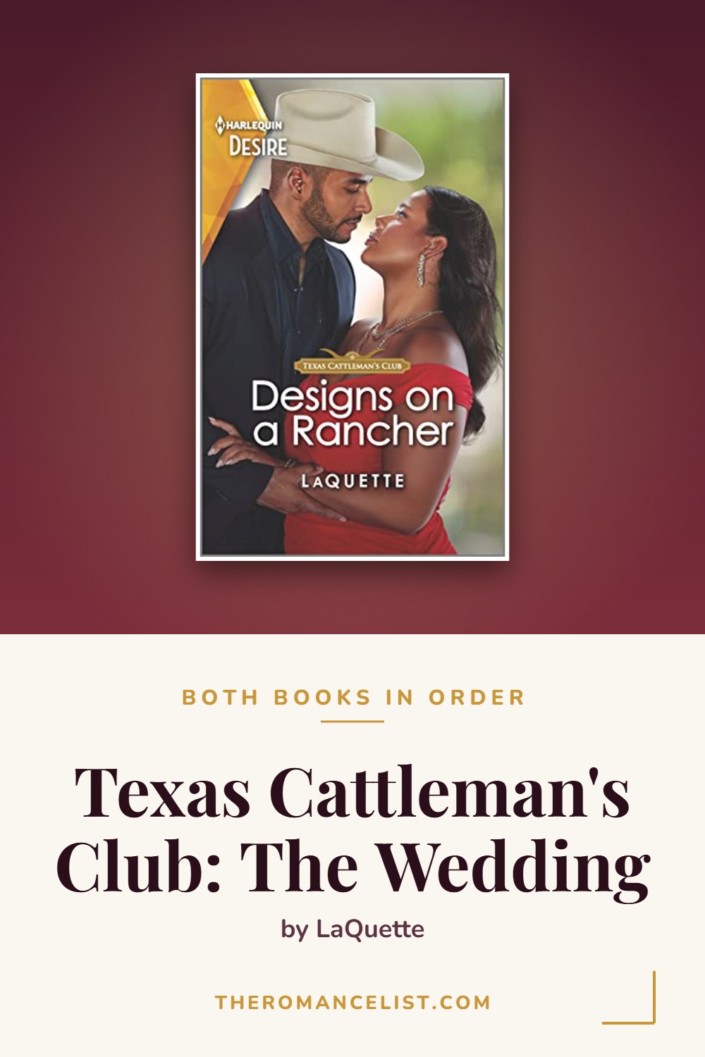 Texas Cattleman's Club: The Wedding by LaQuette — books in order
