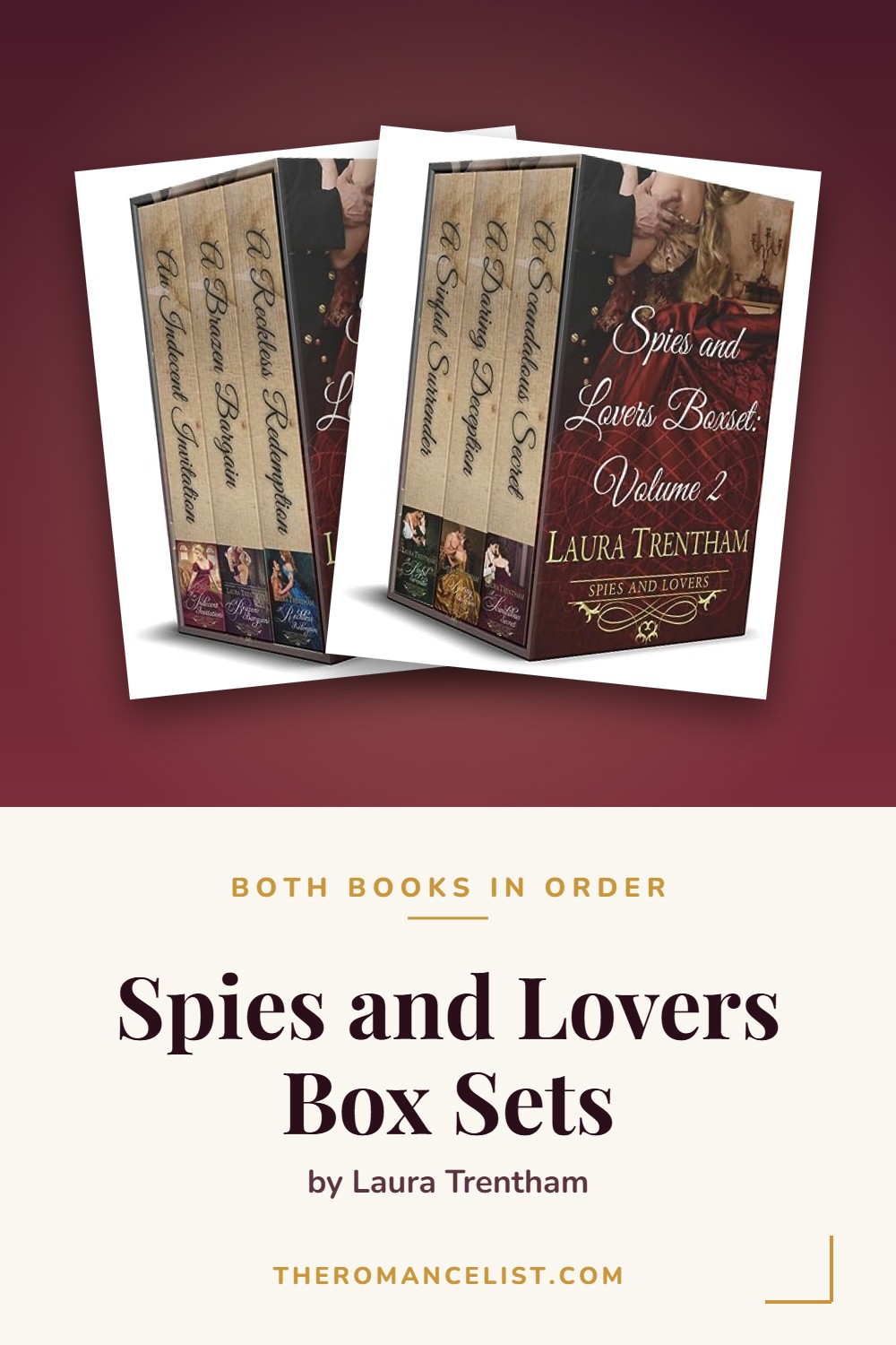 Spies and Lovers Box Sets by Laura Trentham — books in order