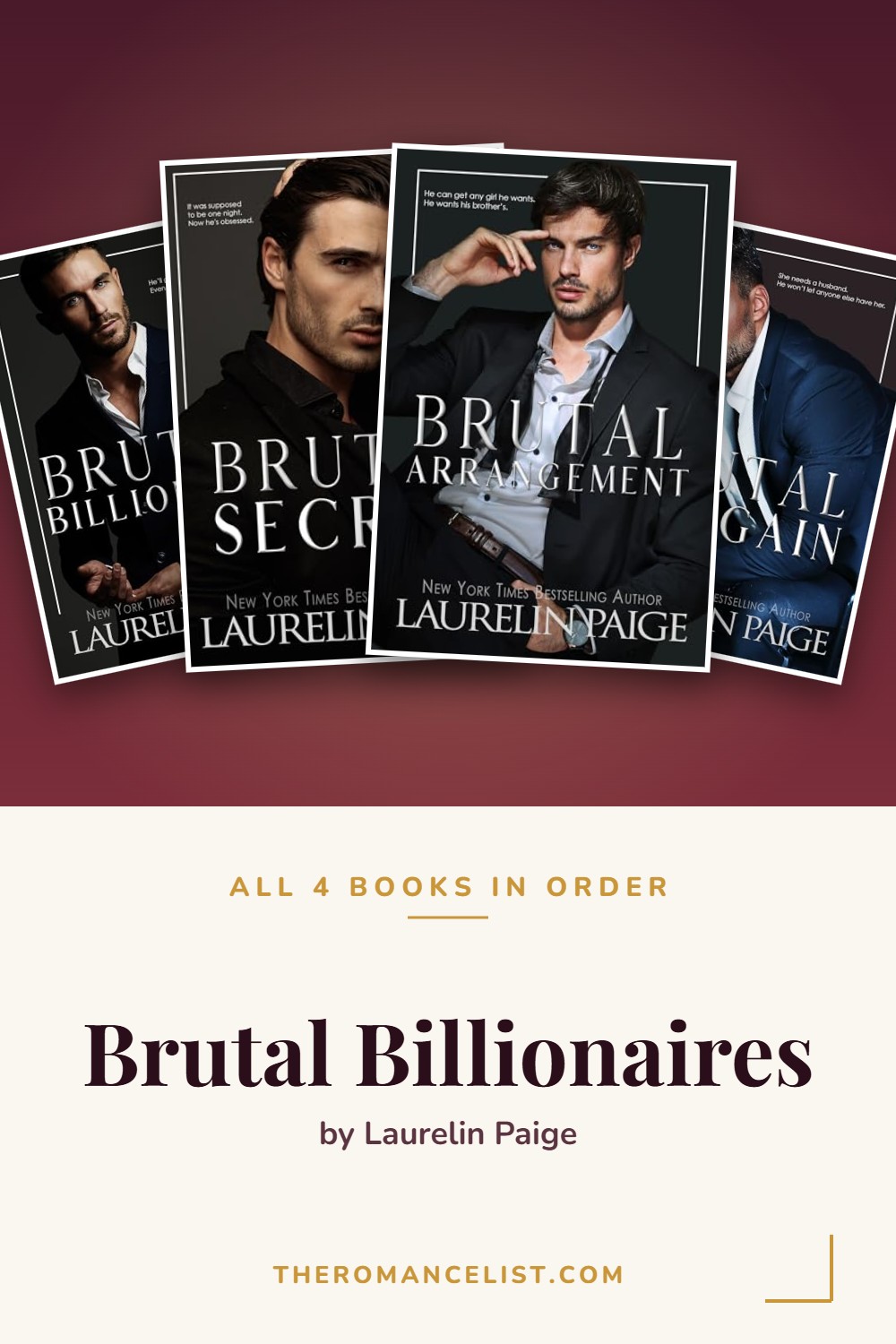 Brutal Billionaires by Laurelin Paige — books in order