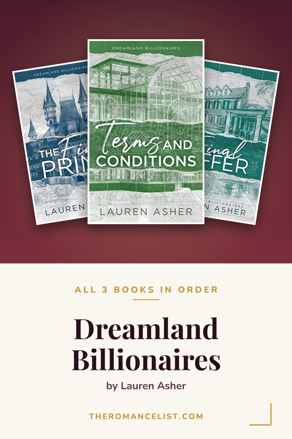 Dreamland Billionaires by Lauren Asher — books in order