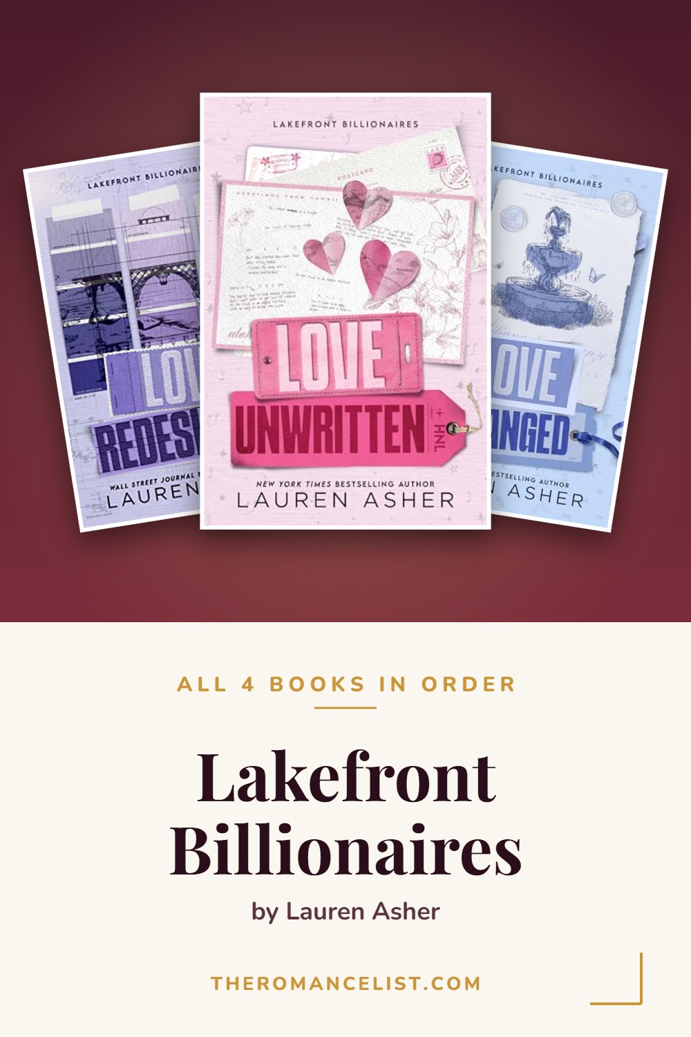 Lakefront Billionaires by Lauren Asher — books in order