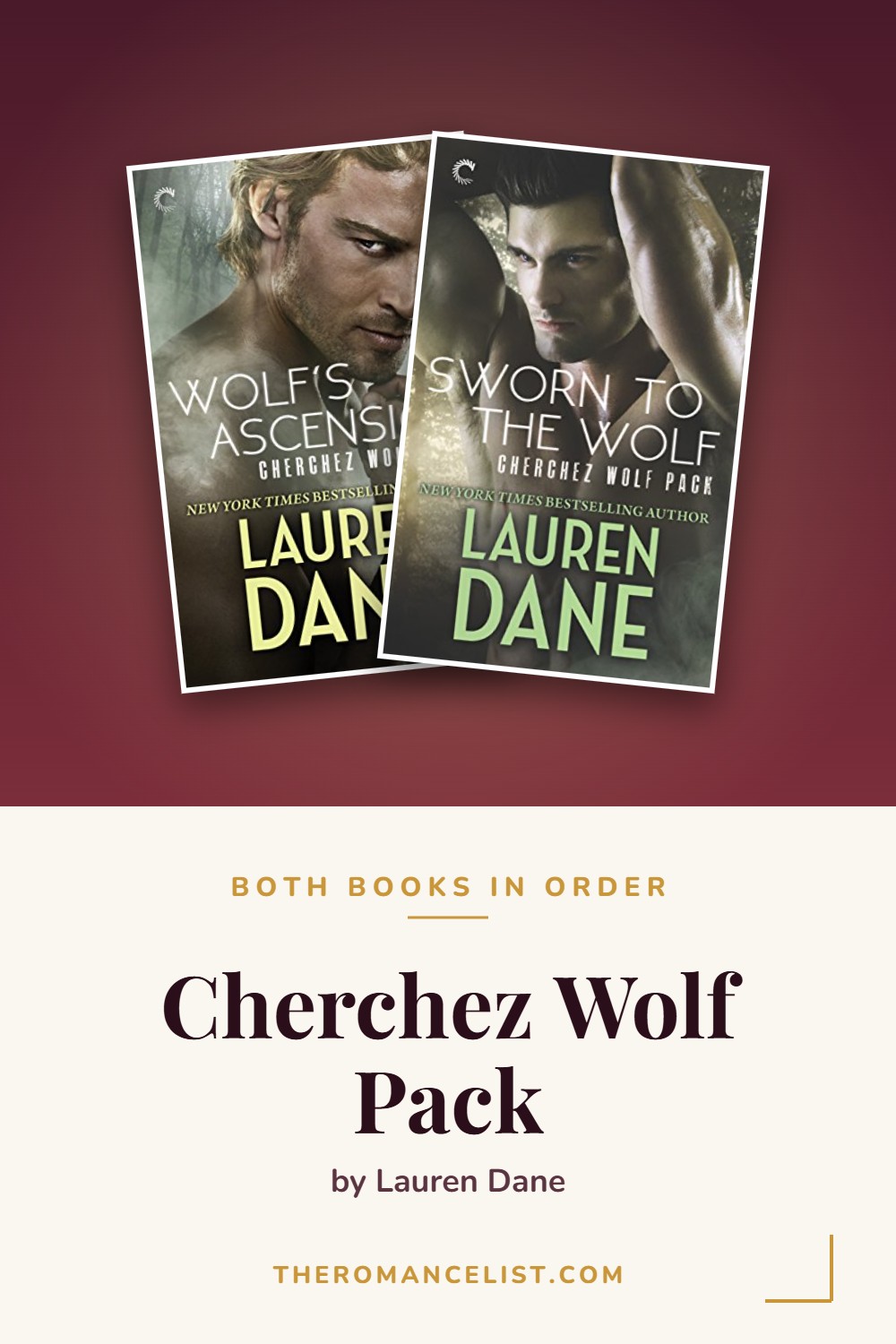 Cherchez Wolf Pack by Lauren Dane — books in order