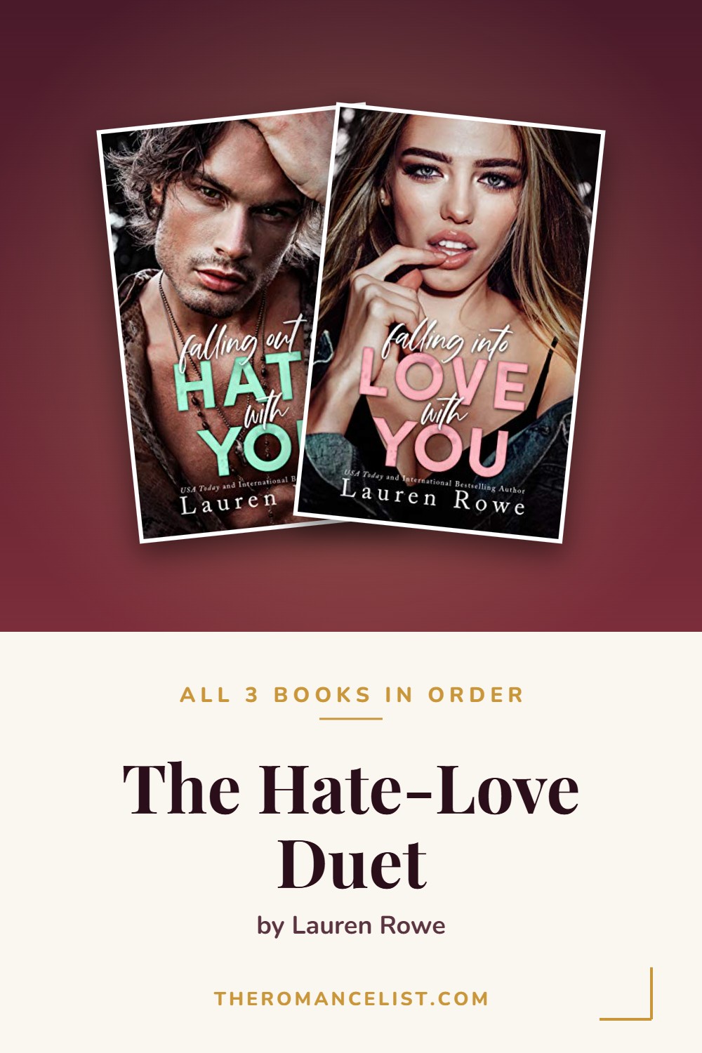 The Hate-Love Duet by Lauren Rowe — books in order