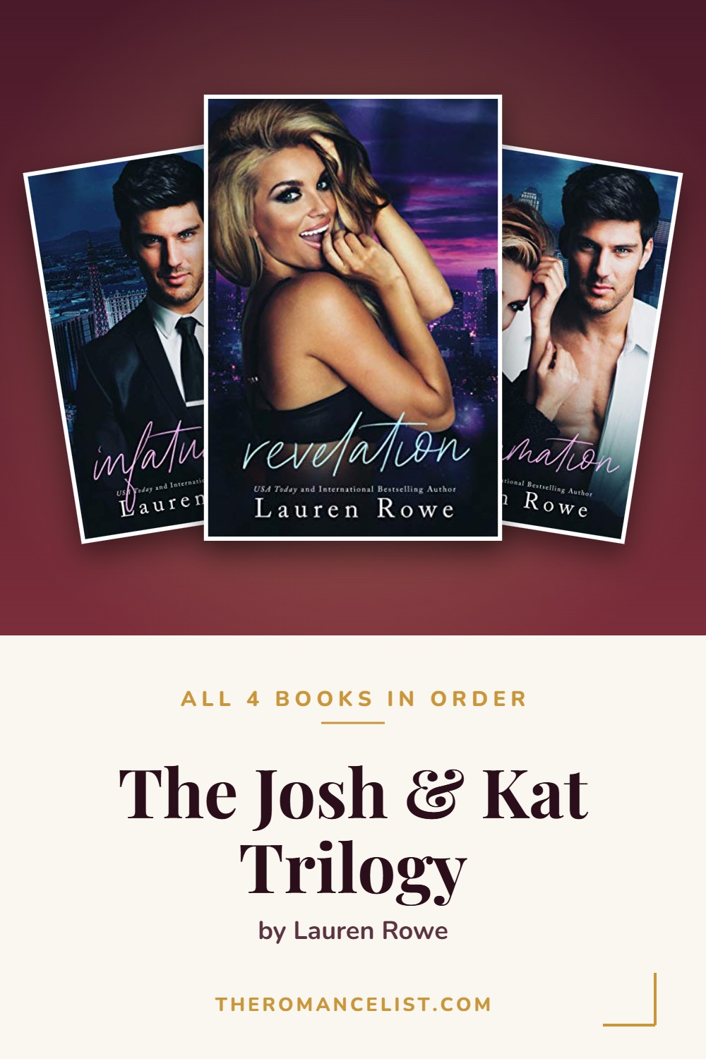 The Josh & Kat Trilogy by Lauren Rowe — books in order