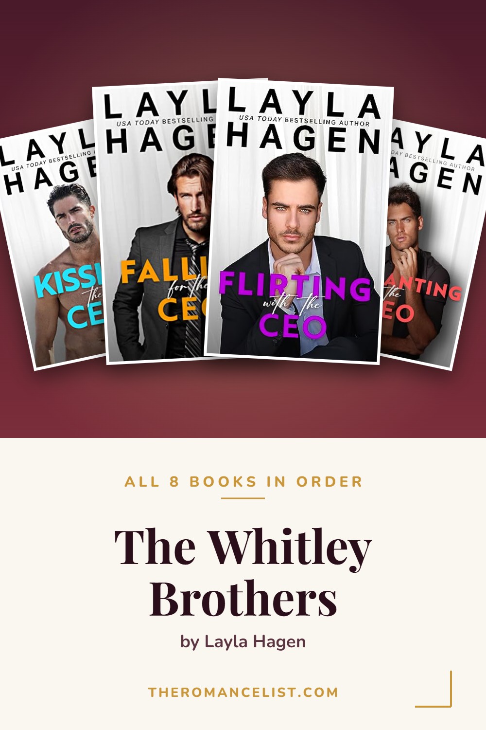 The Whitley Brothers by Layla Hagen — books in order