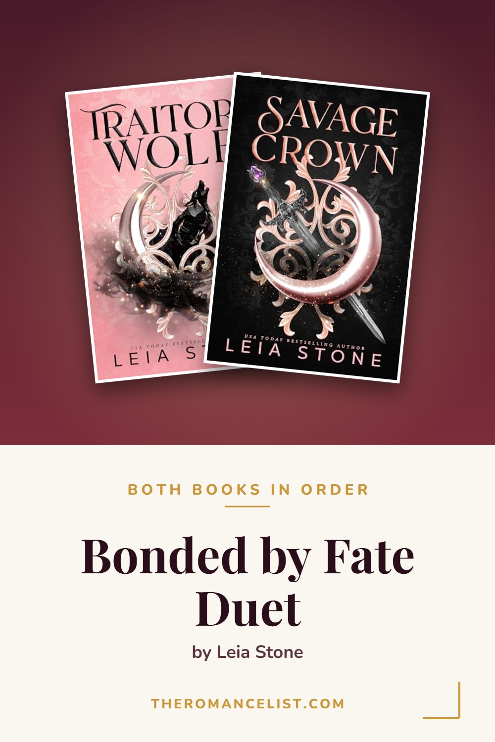 Bonded by Fate Duet by Leia Stone — books in order