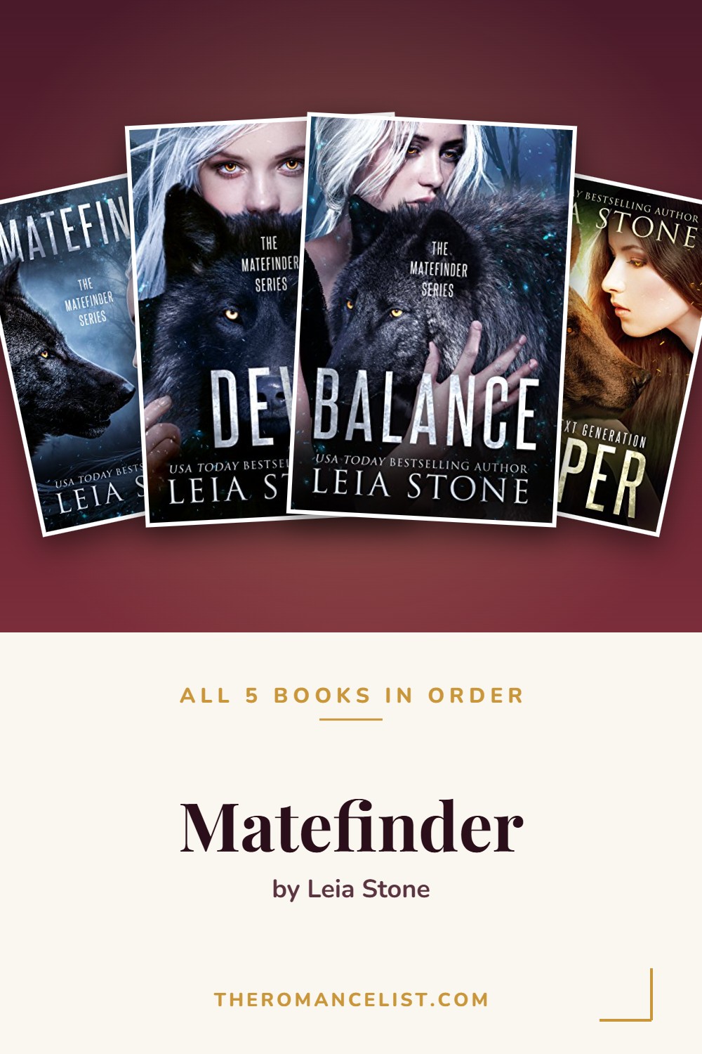 Matefinder by Leia Stone — books in order