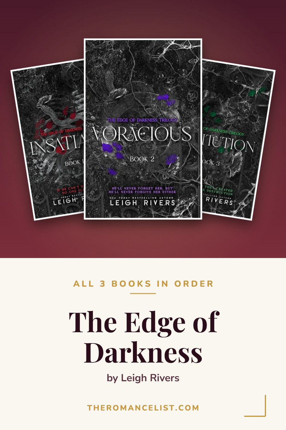 The Edge of Darkness by Leigh Rivers — books in order