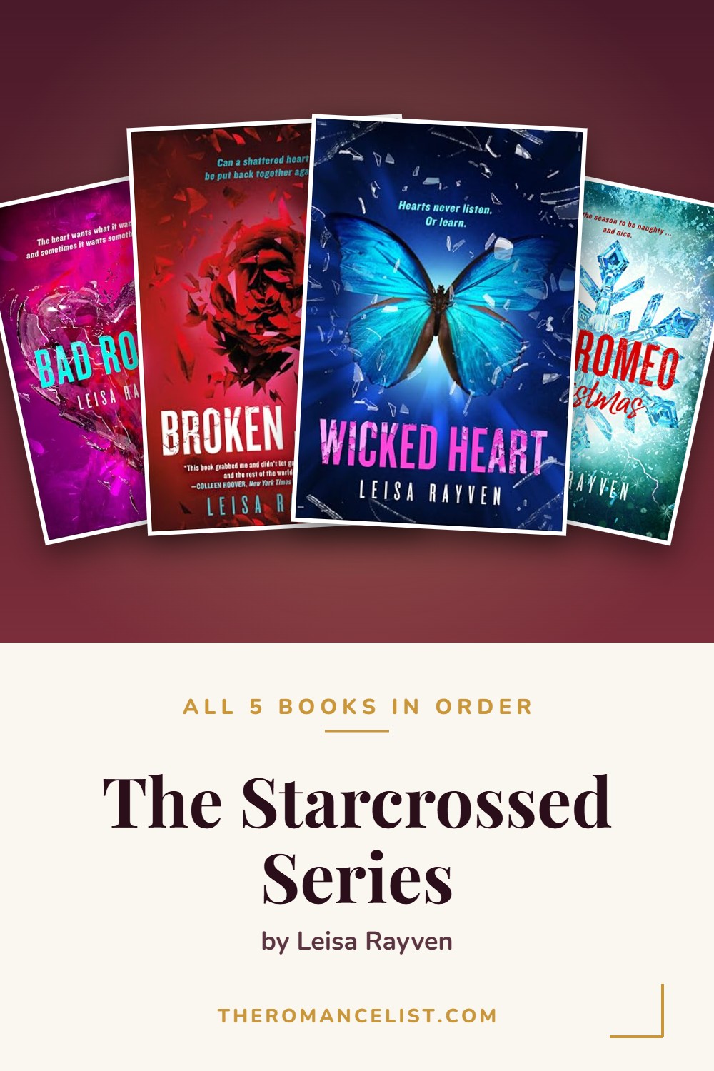 The Starcrossed Series by Leisa Rayven — books in order