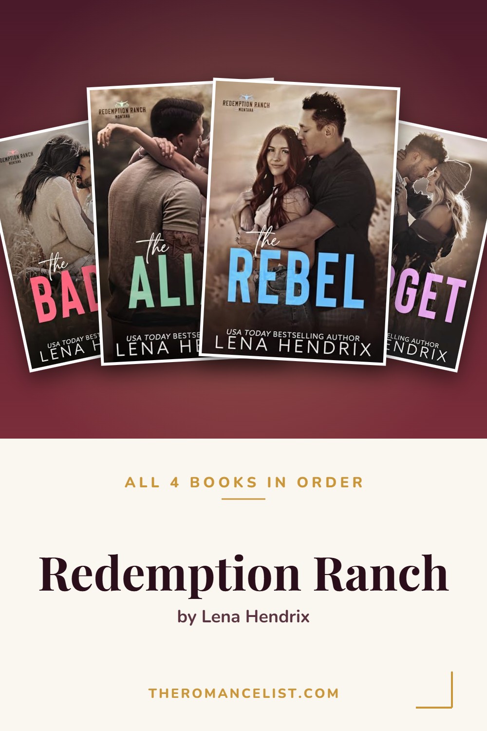Redemption Ranch by Lena Hendrix — books in order