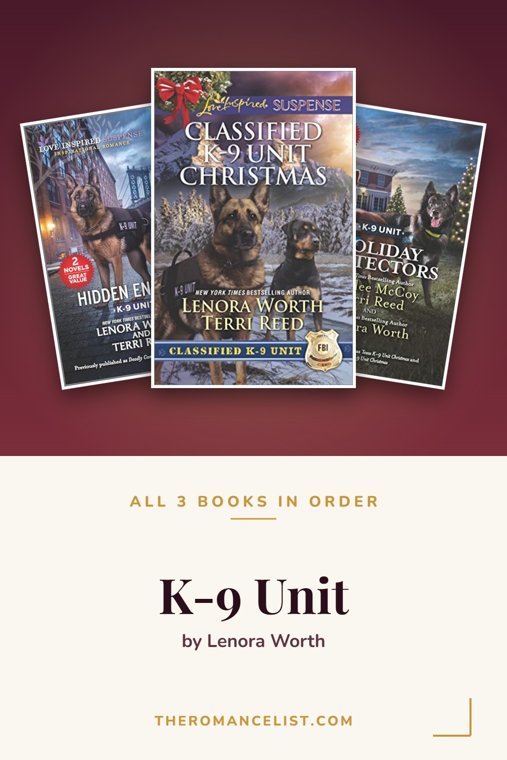 K-9 Unit by Lenora Worth — books in order