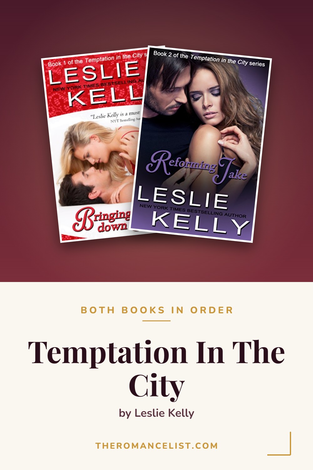 Temptation In The City by Leslie Kelly — books in order