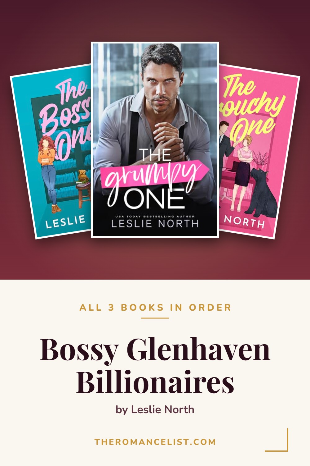 Bossy Glenhaven Billionaires by Leslie North — books in order