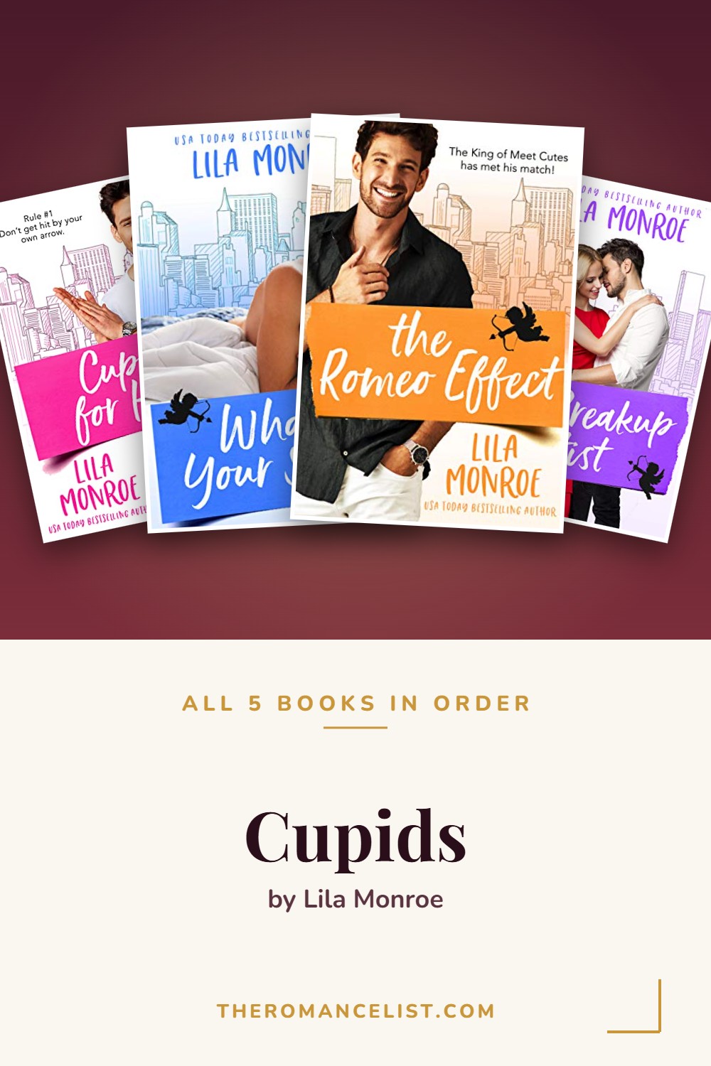 Cupids by Lila Monroe — books in order