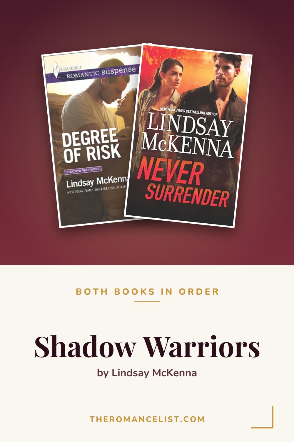 Shadow Warriors by Lindsay McKenna — books in order